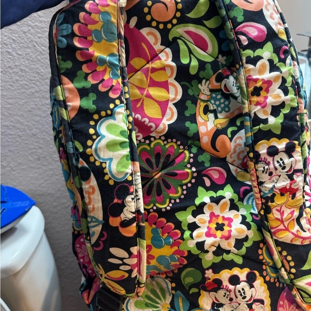 Vera Bradley Disney Parks Midnight with Mickey Quilted Backpack Retired Rare